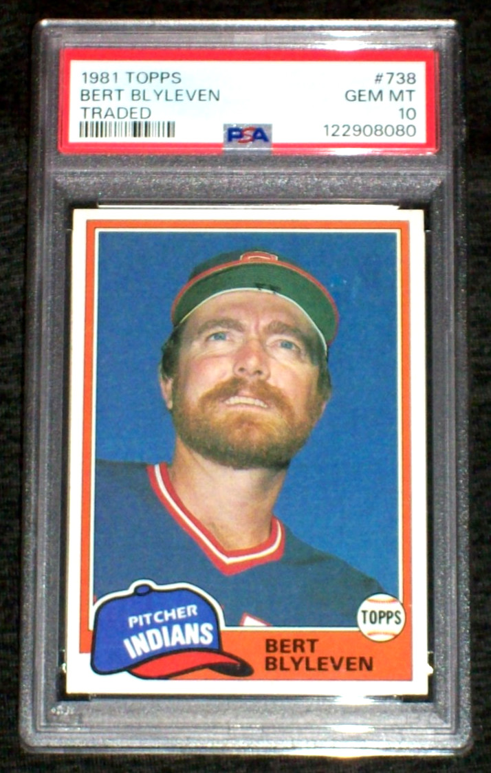 1981 Bert Blyleven #738 Topps Traded PSA 10 Cleveland Indians