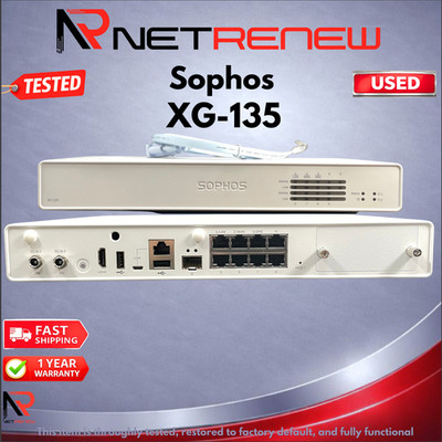 SOPHOS XG 135 Desktop Network Security Firewall Appliance No Power Adapter