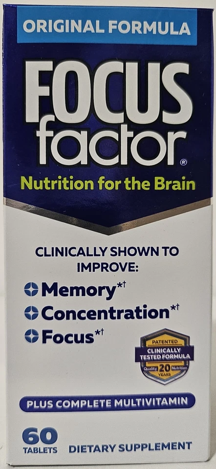 Focus Factor - Suplemento dietético completo Nutrición para el cerebro 60 comprimidos Foto 2 de 4