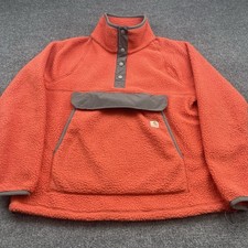 Carhartt Fleece Pullover Sherpa Snap Front Orange 104922-W Women  s Large 12-14