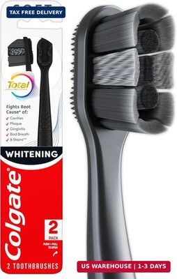 Colgate Total Active Prevention Soft Bristle Whitening Toothbrushes, Soft Toothb