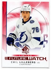 2024-25 Upper Deck SP Autenthic Future Watch Limited Emil Lillberg Tampa Bay