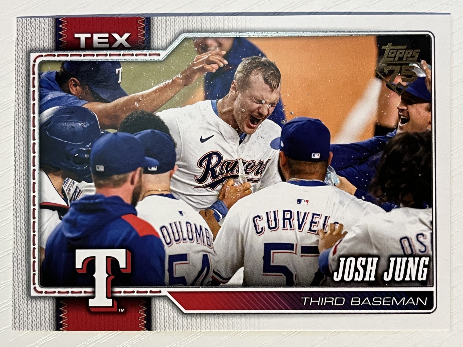 Josh Jung 2026 Topps Golden Mirror Variation SSP #98 Texas Rangers