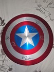24in METAL 75th Marvel Legends CAPTAIN AMERICA SHIELD JSA — photo 1