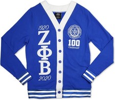 Big Boy Zeta Phi Beta Centennial Divine 9 S10 Light Weight Ladies Cardigan