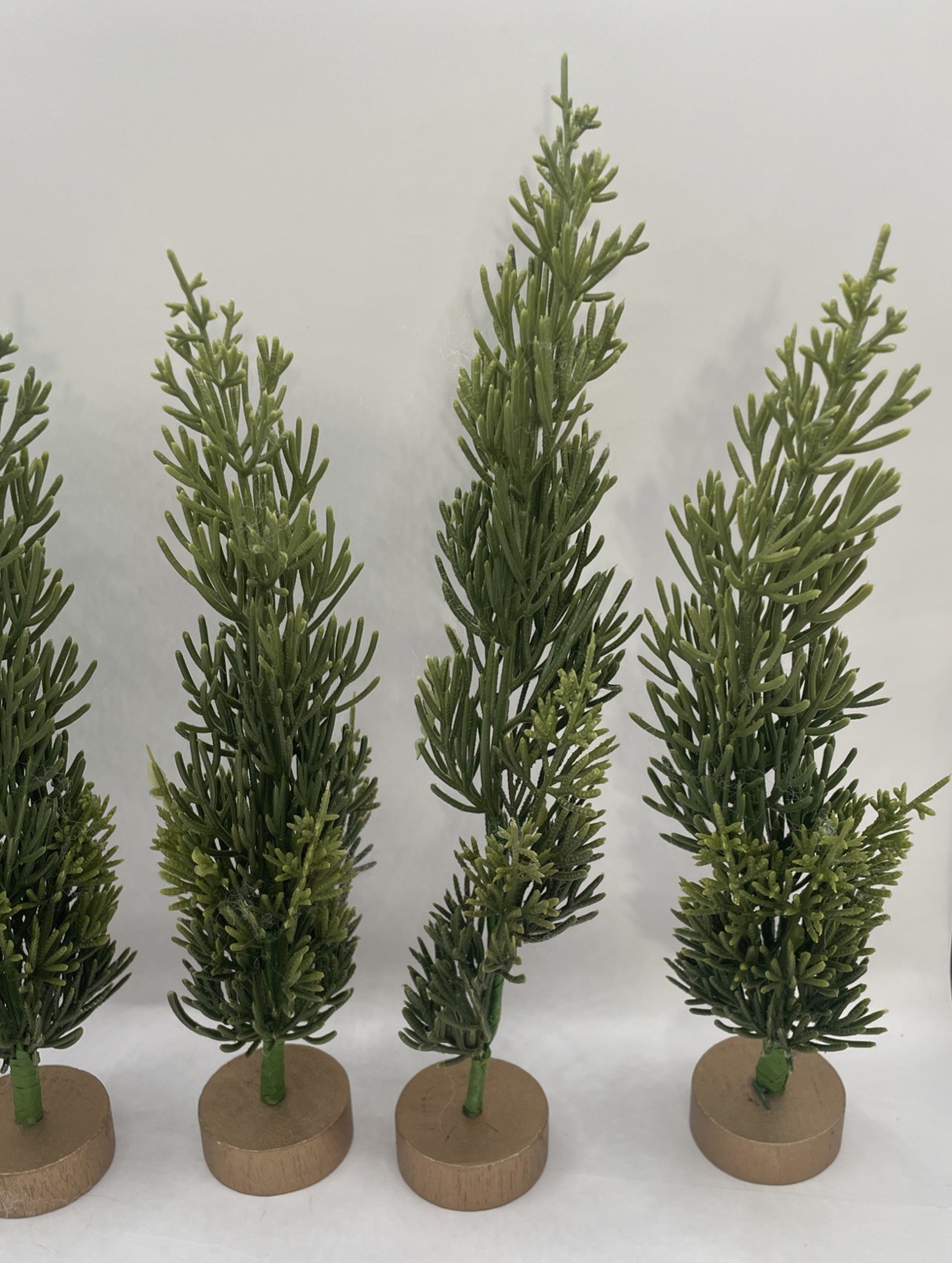 Christmas Village 5 Trees Plastic