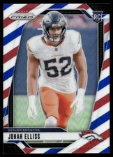 Jonah Elliss 2024 Panini Prizm Red White and Blue #356 RC Denver Broncos