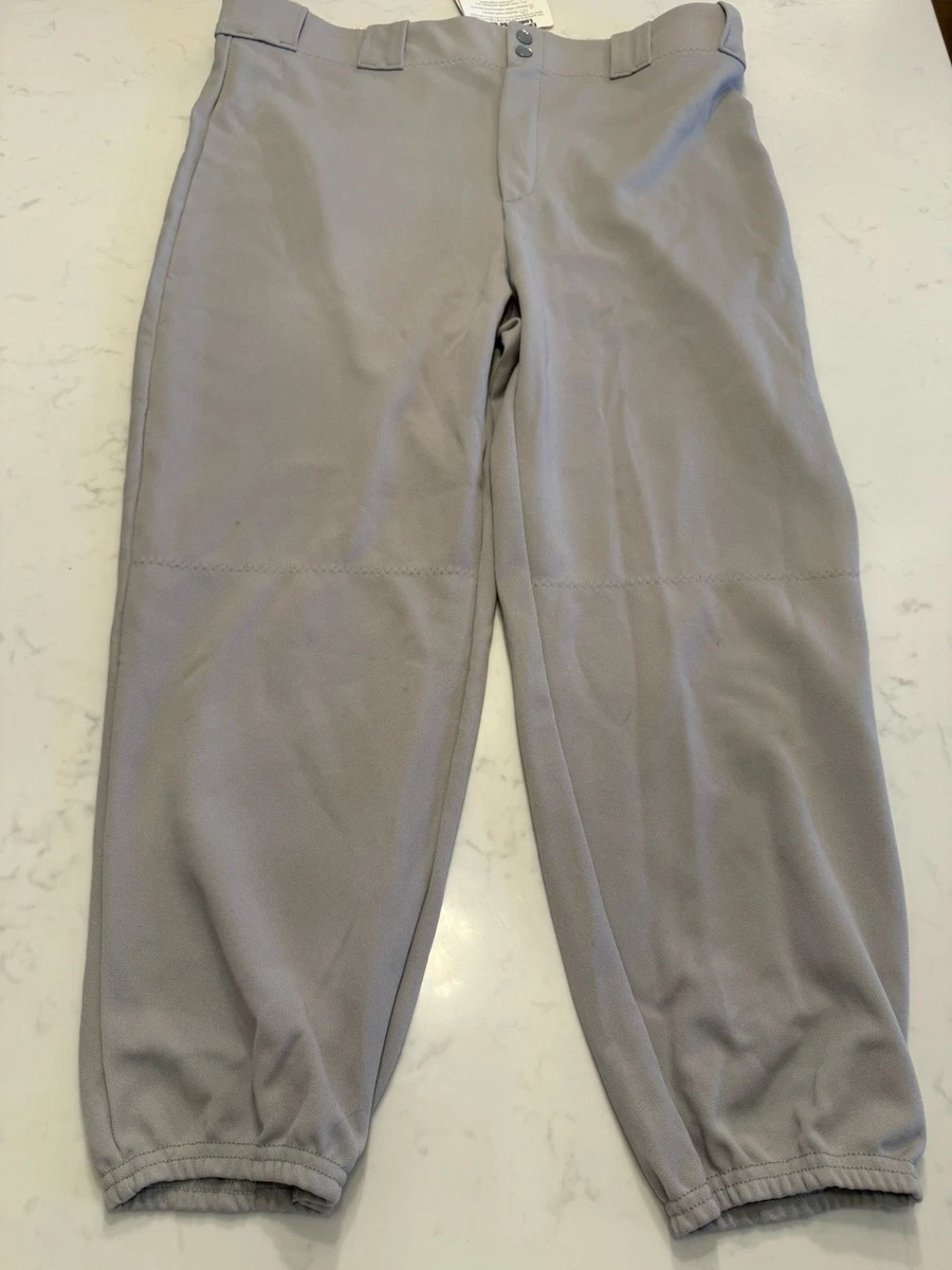 Pantalon De Baseball Vintage – Bike Athletic – Gris Rayé – Homme Taille S (28-30) – Neuf