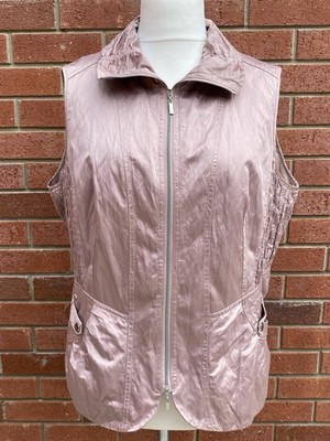 Gerry Weber lightweight powder pink zip gilet, UK 18 BNWT