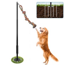 Adjustable Tether Tug Outdoor Dog Toy, Interactive Exercise Game in Yard Park...