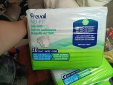 Prevail Nu-Fit Adult Daily Briefs Maximum Absorbency Large Size 20 count