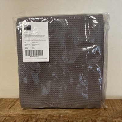 Design Within Reach Waffle Hand Towel 20x30 Slate Textured Modern Machine Wash