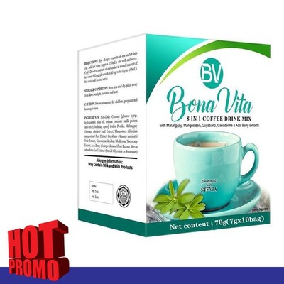 Bona 8-in-1 Kaffee mit Bio-Stevia und Acai, Robusta-Extrakt   70 g