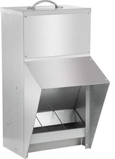 shengyi 11.5-55lbs Galvanized Chicken Feeder - Rat Proof Poultry Feeder with ...
