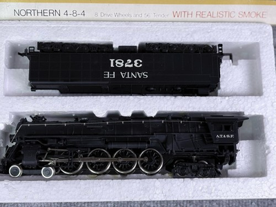 #ad Rare New Bachmann Santa Fe Northern 4 8 4 Steam Locomotive #2874 amp; Santa Fe $110.00