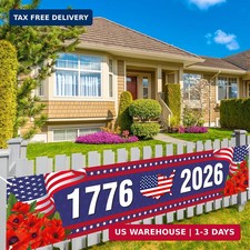 America 250th Anniversary Banner for Fence 4th of July Fourth of July Patriotic