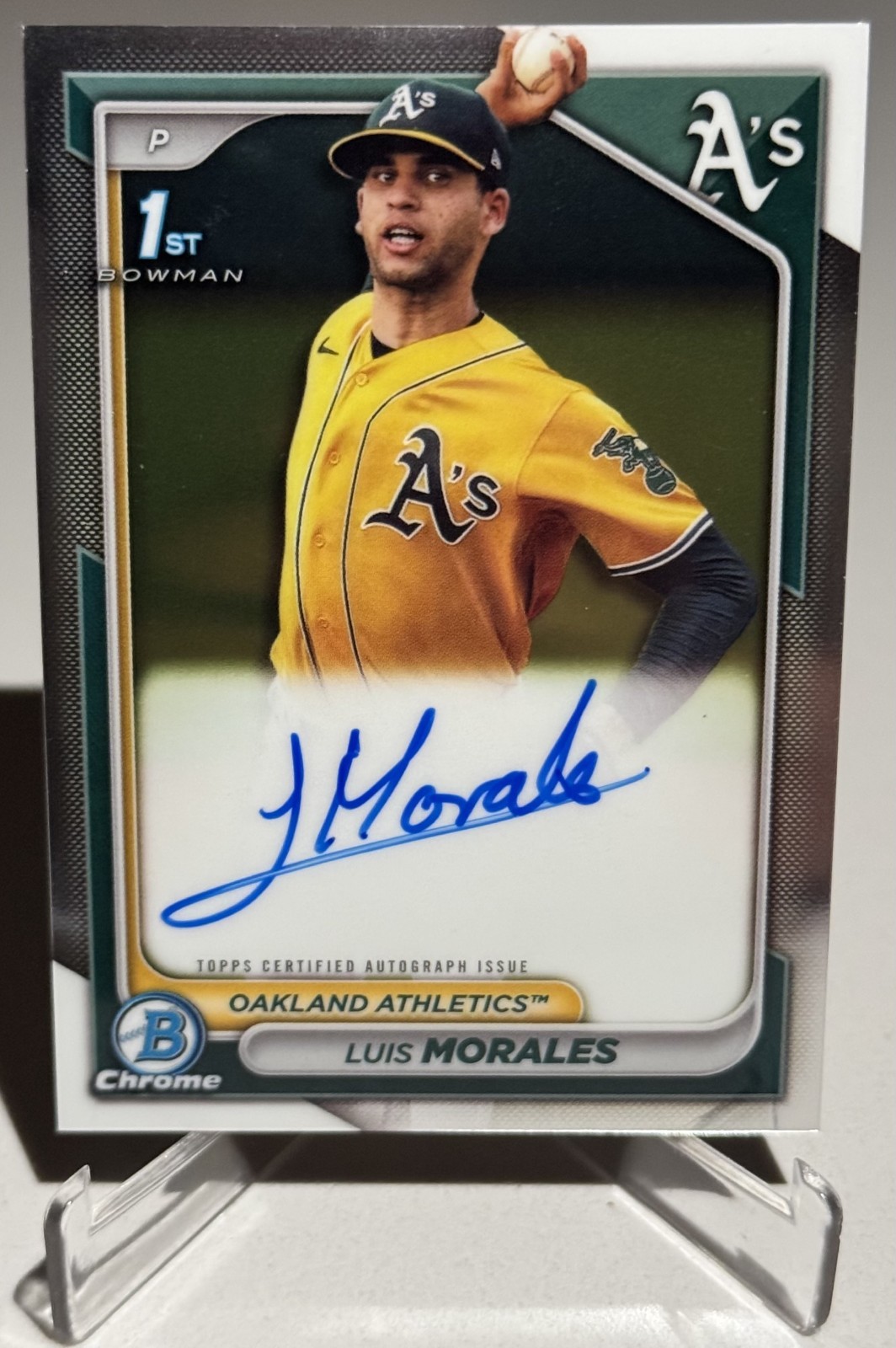 2024 Bowman Chrome - Luis Morales - 1st Bowman - Chrome On-Card Auto!