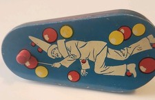 Kirchhof Life of the Party Vintage Tin Noisemaker Yellow Red Blue Circus Clown