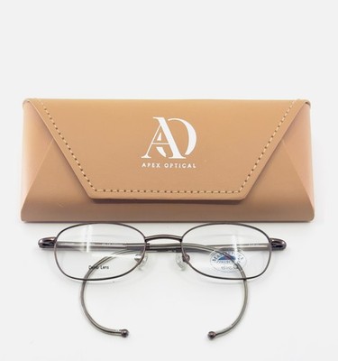 NEW EYE Q LOGAN BROWN Unisex Oval Full Rim Eyeglasses 46-18-150 B:28