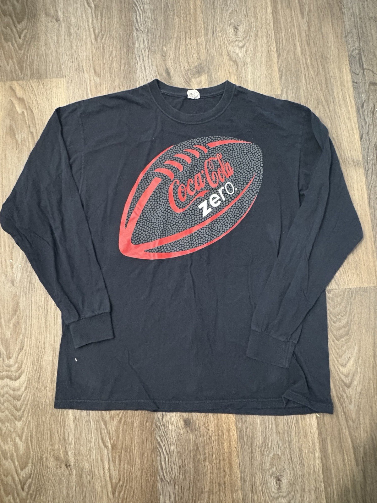 Coca-Cola Zero Coke Soda Long Sleeve T Shirt Black Men's XL VTG Y2K
