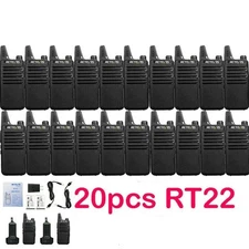 Long Range Walkie Talkie Retevis RT22 Two Way Radio For Factory/Hospital 20Pack