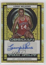2024-25 Panini Obsidian Electric Etch Gold Flood 2/10 Lenny Wilkens Auto HOF 4d6