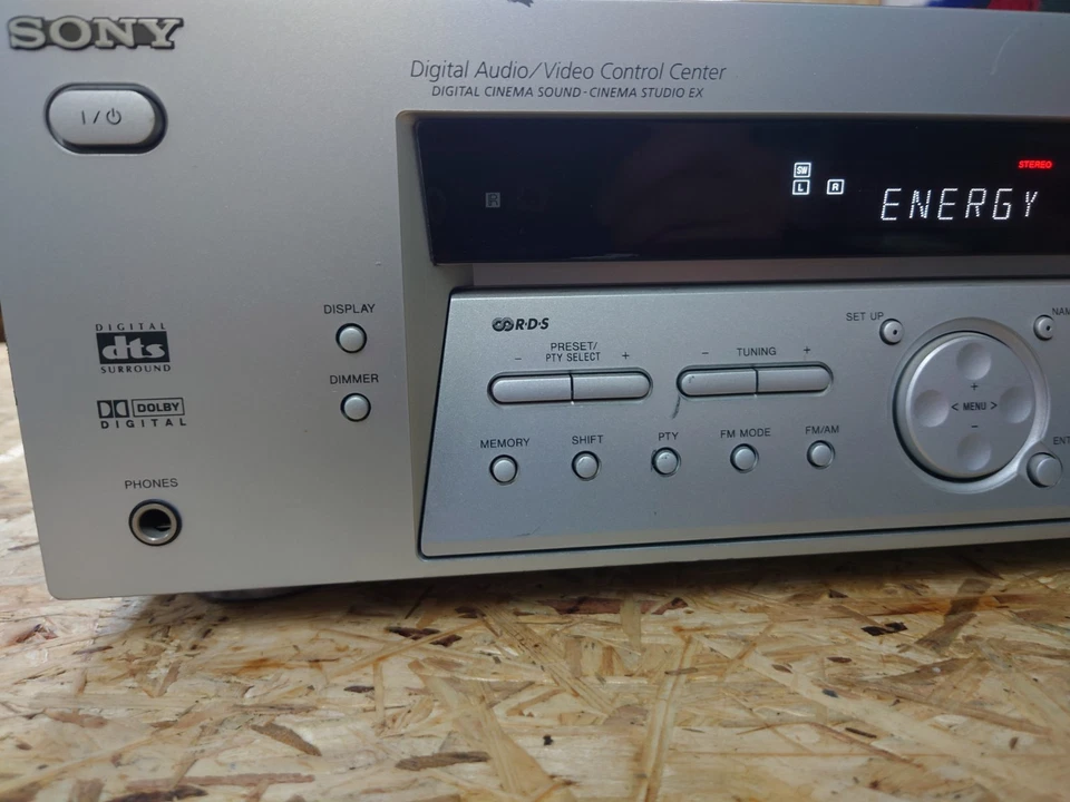 SONY STR-DE485E Dolby Digital Surround Stereo Receiver Silber ohne Fernbedienung - Bild 3 von 4