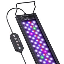 Aquarium LED Light for 12-18in Freshwater Tank, Full Spectrum Aquarium Light ...