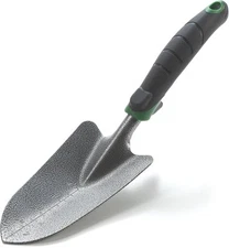 Edward Tools Garden Trowel - Heavy Duty Carbon Steel Hand Gray, Green 