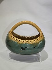 RARE Early Rookwood Pottery Basket  Matthew Daly M.A.D. Artist Signed  1883