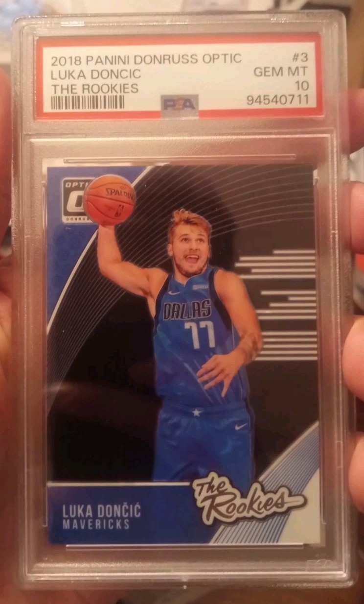Luka Doncic 2018 Panini Donruss Optic The Rookies RC #3 PSA 10