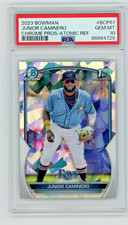 2023 Bowman Atomic Ref 1st Chrome Prospects Junior Caminero #BCP61 Rookie PSA 10