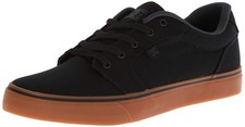 DC Shoes Mens Anvil Casual Skate Shoe 13 Black/Gum
