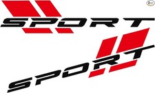 Sport Letter Deal for Car, Reflective Car Sticker and Decal, Color: Red black