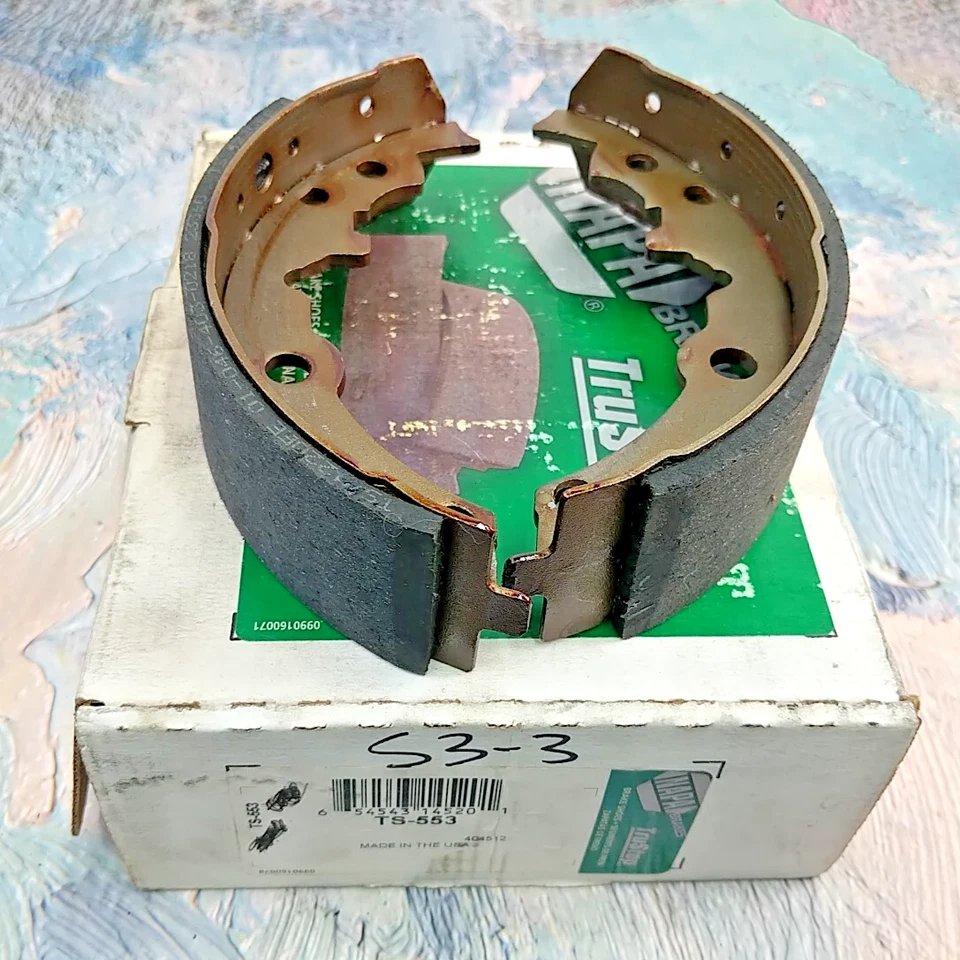 Zapatas de freno traseras Napa Trustop TS553 para Cutlass Sunfire Cimmaron Citation Omega Foto 4 de 4