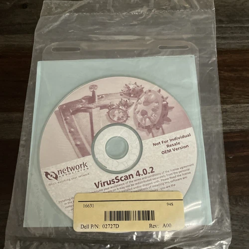 PC Software CD Disc Network Associates VirusScan 4.0.2 OEM Version SEALED