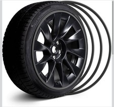 Evooor 22 Automotive Alloy Wheel Rim Protector Set Of 4 Curb Rash Prevent Black