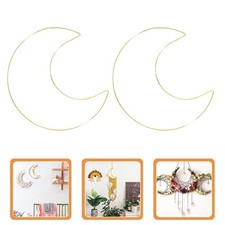 2 Pcs Dream Catcher Metal Macrame Hoops Wreath Making Frame Iron