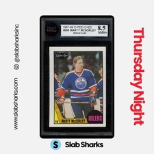 1987 O-PEE-CHEE #205 MARTY MCSORLEY RC ROOKIE KSA 8.5