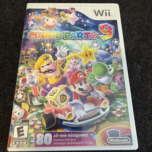 Mario Party 9 (Nintendo Wii. 2012) Complete CIB Authentic Disc. Manual & Case