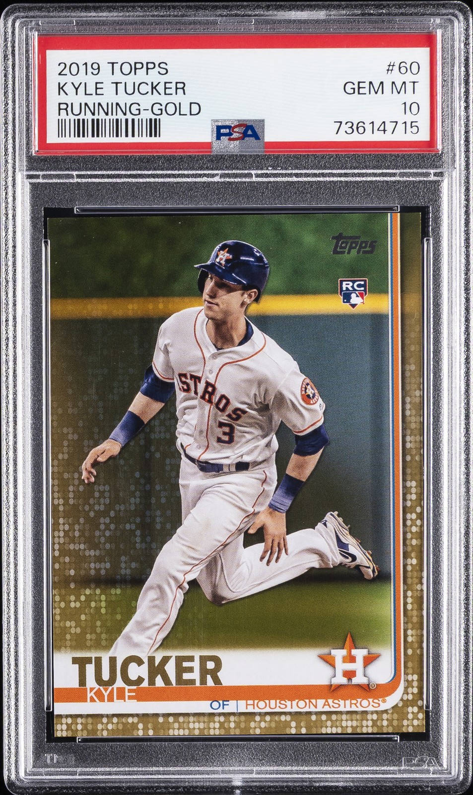 2019 TOPPS GOLD #60 KYLE TUCKER ROOKIE RC 635/2019 PSA 10