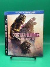 Blu Ray Godzilla Kong The New Empire Slipcover Only No discs 
