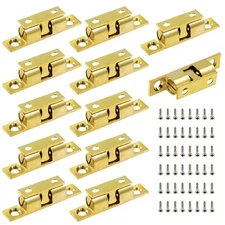 12Pcs 2"/ 50mm Double Ball Tension Roller Catch Latch, Solid Brass Hardware F...
