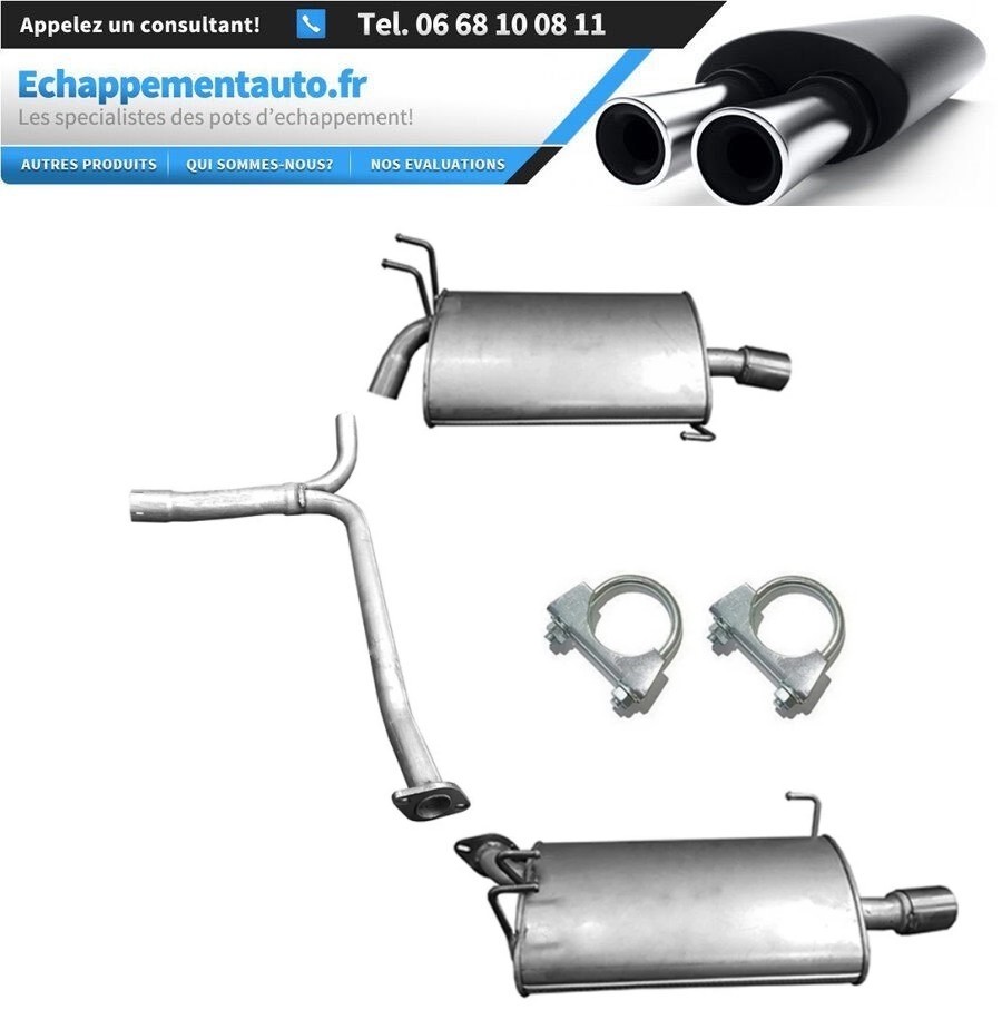 Échappement Honda Accord VII 2.4 16V silencieux et tuyaux de rechange pour moteur 140kW