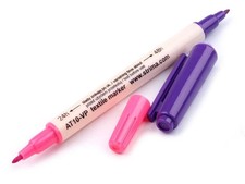 Markierstift f&uuml;r Textilien zweiseitig, selbstl&ouml;schend Schnittmusterstift