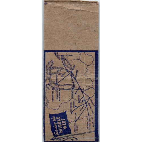 Wabash Fast Freight Service Vintage Matchbook Cover SD4-Y12 - Picture 2 of 2