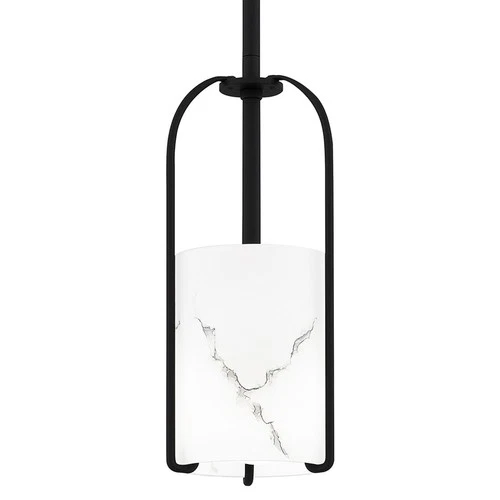 Quoizel FRB1505 Fairbanks 5"W Mini Pendant - Black - Picture 1 of 4