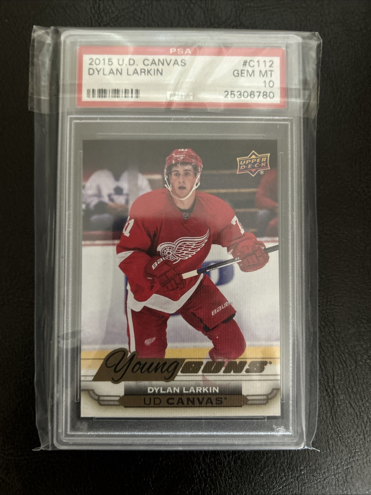 2015-16 Upper Deck - Ud Canvas Young Guns Dylan Larkin #C112 (RC) PSA 10