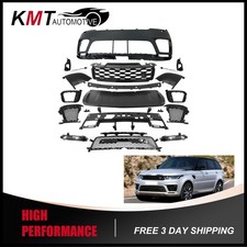 Front Bumper Cover Grille Full Kit W/ Fog Lamps For 2018-2022 Range Rover Sport