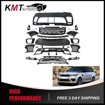 Front Bumper Cover Grille Full Kit W/ Fog Lamps For 2018-2022 Range Rover Sport